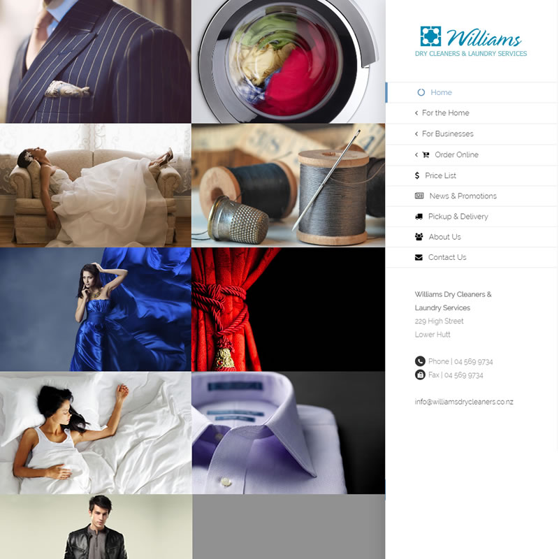 Williams Dry Cleaners Website